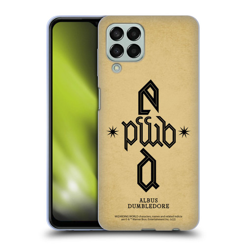 Fantastic Beasts: Secrets of Dumbledore Graphics Dumbledore's Monogram Soft Gel Case for Samsung Galaxy M33 (2022)