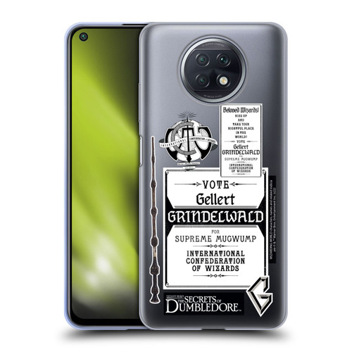 Fantastic Beasts: Secrets of Dumbledore Graphics Gellert Grindelwald Soft Gel Case for Xiaomi Redmi Note 9T 5G