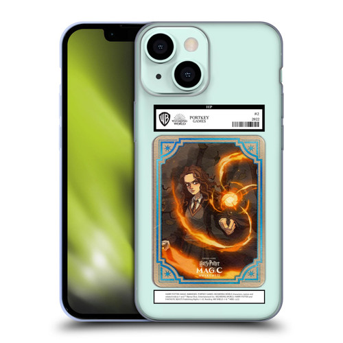 Harry Potter: Magic Awakened Characters Hermione Card Soft Gel Case for Apple iPhone 13 Mini