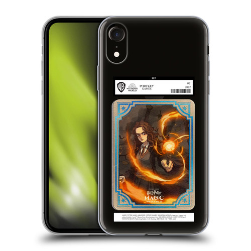 Harry Potter: Magic Awakened Characters Hermione Card Soft Gel Case for Apple iPhone XR