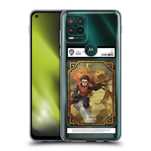 Harry Potter: Magic Awakened Characters Harry Potter Card Soft Gel Case for Motorola Moto G Stylus 5G 2021