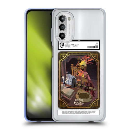 Harry Potter: Magic Awakened Characters Dumbledore Card Soft Gel Case for Motorola Moto G52