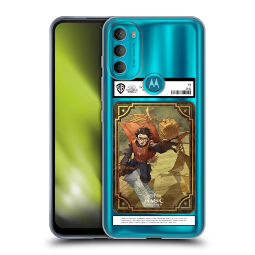 Harry Potter: Magic Awakened Characters Harry Potter Card Soft Gel Case for Motorola Moto G71 5G