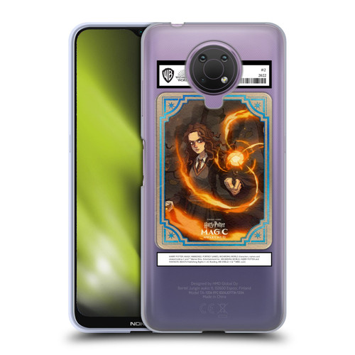 Harry Potter: Magic Awakened Characters Hermione Card Soft Gel Case for Nokia G10