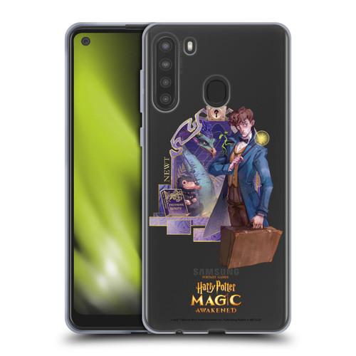 Harry Potter: Magic Awakened Characters Newt Soft Gel Case for Samsung Galaxy A21 (2020)