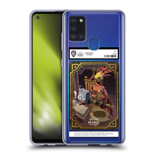 Harry Potter: Magic Awakened Characters Dumbledore Card Soft Gel Case for Samsung Galaxy A21s (2020)
