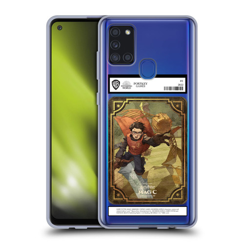 Harry Potter: Magic Awakened Characters Harry Potter Card Soft Gel Case for Samsung Galaxy A21s (2020)
