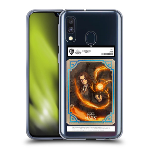 Harry Potter: Magic Awakened Characters Hermione Card Soft Gel Case for Samsung Galaxy A40 (2019)