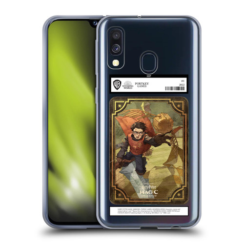 Harry Potter: Magic Awakened Characters Harry Potter Card Soft Gel Case for Samsung Galaxy A40 (2019)