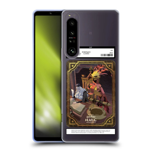 Harry Potter: Magic Awakened Characters Dumbledore Card Soft Gel Case for Sony Xperia 1 IV