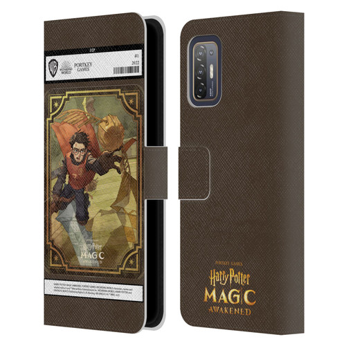 Harry Potter: Magic Awakened Characters Harry Potter Card Leather Book Wallet Case Cover For HTC Desire 21 Pro 5G