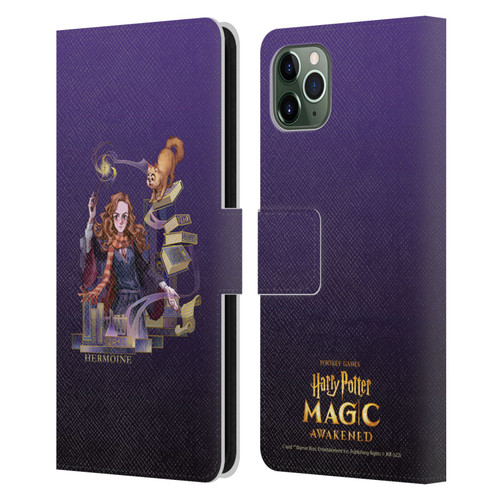 Harry Potter: Magic Awakened Characters Hermione Leather Book Wallet Case Cover For Apple iPhone 11 Pro Max