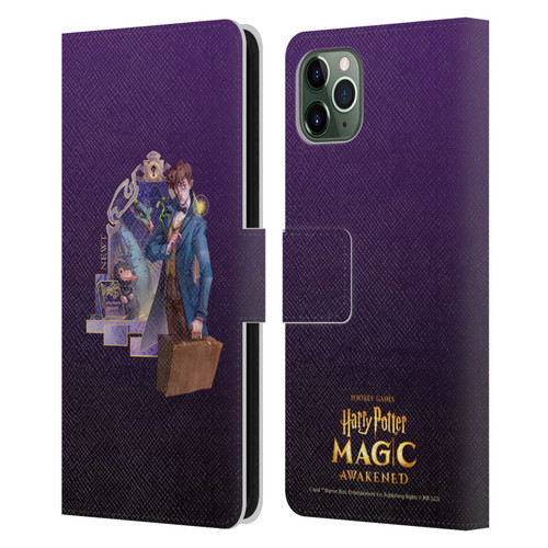 Harry Potter: Magic Awakened Characters Newt Leather Book Wallet Case Cover For Apple iPhone 11 Pro Max