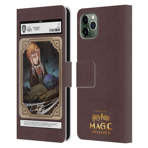 Harry Potter: Magic Awakened Characters Ronald Weasley Card Leather Book Wallet Case Cover For Apple iPhone 11 Pro Max