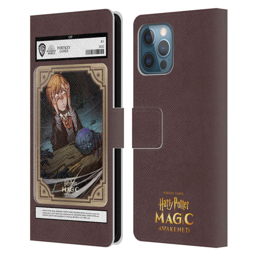 Harry Potter: Magic Awakened Characters Ronald Weasley Card Leather Book Wallet Case Cover For Apple iPhone 12 Pro Max