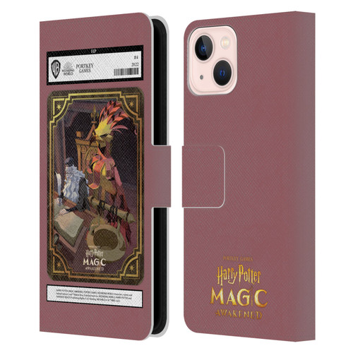 Harry Potter: Magic Awakened Characters Dumbledore Card Leather Book Wallet Case Cover For Apple iPhone 13