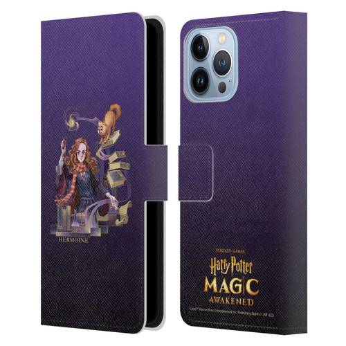 Harry Potter: Magic Awakened Characters Hermione Leather Book Wallet Case Cover For Apple iPhone 13 Pro Max