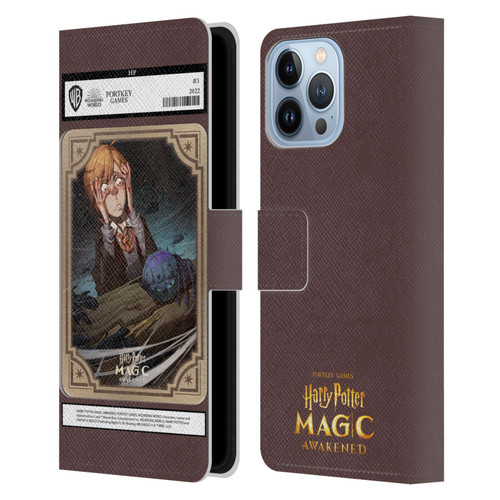 Harry Potter: Magic Awakened Characters Ronald Weasley Card Leather Book Wallet Case Cover For Apple iPhone 13 Pro Max