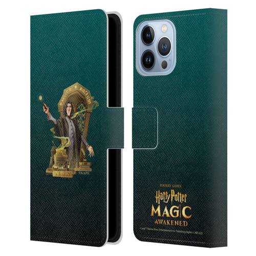 Harry Potter: Magic Awakened Characters Snape Leather Book Wallet Case Cover For Apple iPhone 13 Pro Max