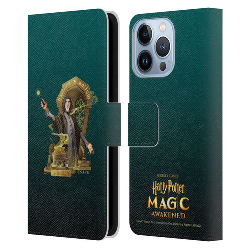Harry Potter: Magic Awakened Characters Snape Leather Book Wallet Case Cover For Apple iPhone 13 Pro