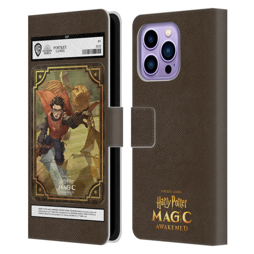 Harry Potter: Magic Awakened Characters Harry Potter Card Leather Book Wallet Case Cover For Apple iPhone 14 Pro Max