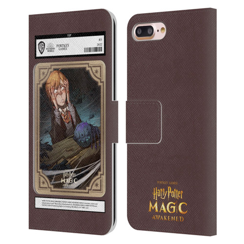 Harry Potter: Magic Awakened Characters Ronald Weasley Card Leather Book Wallet Case Cover For Apple iPhone 7 Plus / iPhone 8 Plus