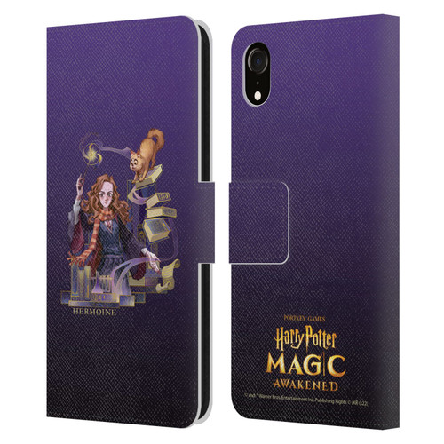 Harry Potter: Magic Awakened Characters Hermione Leather Book Wallet Case Cover For Apple iPhone XR