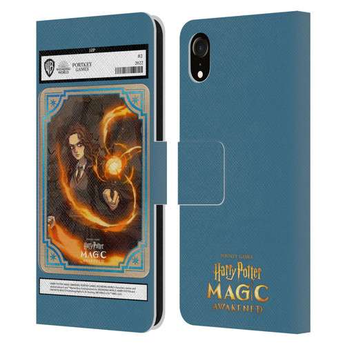 Harry Potter: Magic Awakened Characters Hermione Card Leather Book Wallet Case Cover For Apple iPhone XR