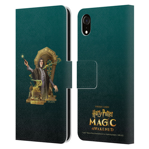 Harry Potter: Magic Awakened Characters Snape Leather Book Wallet Case Cover For Apple iPhone XR