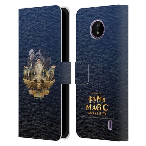 Harry Potter: Magic Awakened Characters Dumbledore Leather Book Wallet Case Cover For Nokia C10 / C20