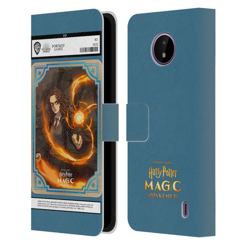 Harry Potter: Magic Awakened Characters Hermione Card Leather Book Wallet Case Cover For Nokia C10 / C20