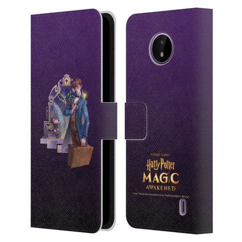Harry Potter: Magic Awakened Characters Newt Leather Book Wallet Case Cover For Nokia C10 / C20