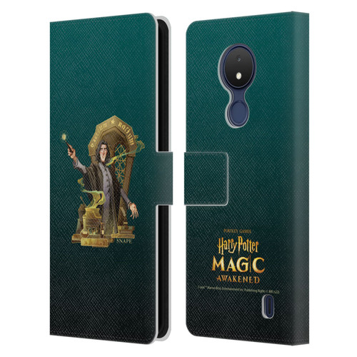 Harry Potter: Magic Awakened Characters Snape Leather Book Wallet Case Cover For Nokia C21