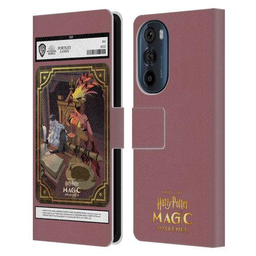 Harry Potter: Magic Awakened Characters Dumbledore Card Leather Book Wallet Case Cover For Motorola Edge 30