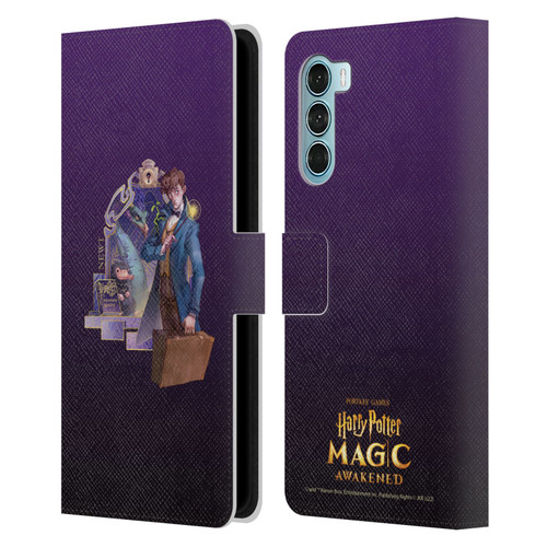 Harry Potter: Magic Awakened Characters Newt Leather Book Wallet Case Cover For Motorola Edge S30 / Moto G200 5G