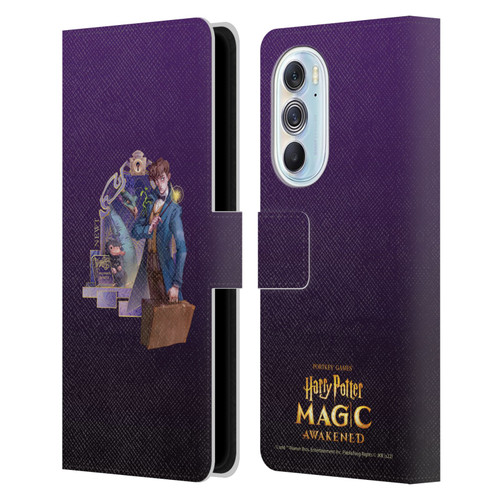Harry Potter: Magic Awakened Characters Newt Leather Book Wallet Case Cover For Motorola Edge X30