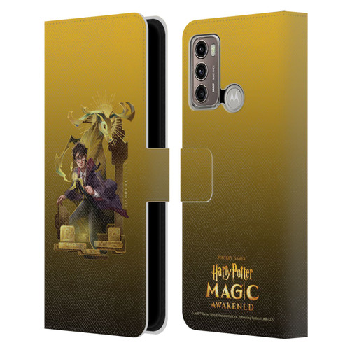 Harry Potter: Magic Awakened Characters Harry Potter Leather Book Wallet Case Cover For Motorola Moto G60 / Moto G40 Fusion