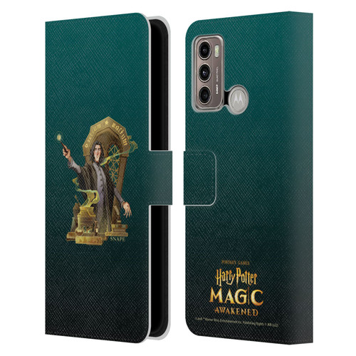 Harry Potter: Magic Awakened Characters Snape Leather Book Wallet Case Cover For Motorola Moto G60 / Moto G40 Fusion