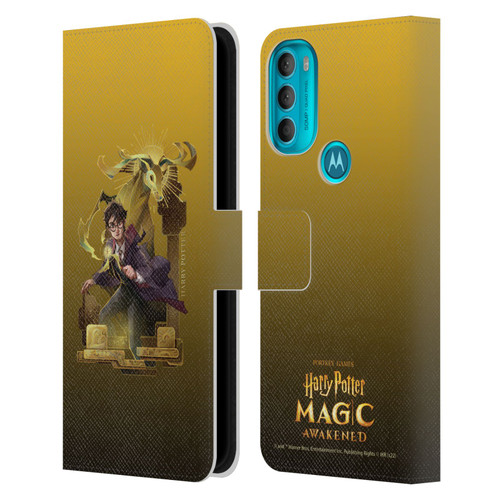 Harry Potter: Magic Awakened Characters Harry Potter Leather Book Wallet Case Cover For Motorola Moto G71 5G