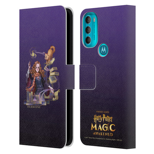 Harry Potter: Magic Awakened Characters Hermione Leather Book Wallet Case Cover For Motorola Moto G71 5G