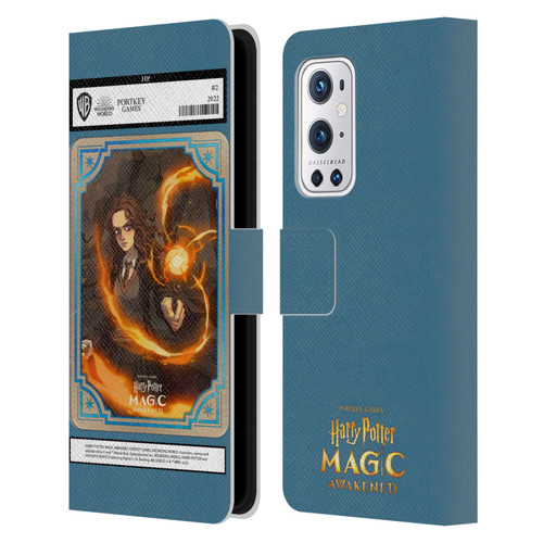 Harry Potter: Magic Awakened Characters Hermione Card Leather Book Wallet Case Cover For OnePlus 9 Pro