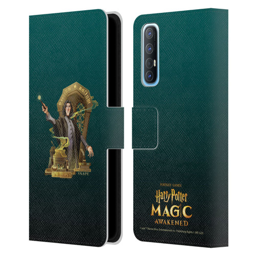 Harry Potter: Magic Awakened Characters Snape Leather Book Wallet Case Cover For OPPO Find X2 Neo 5G