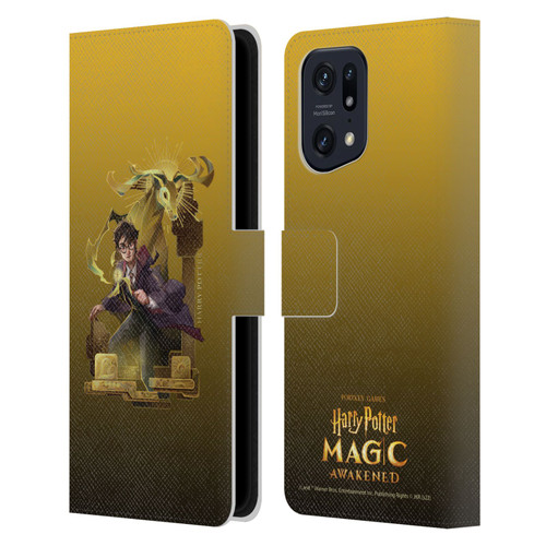 Harry Potter: Magic Awakened Characters Harry Potter Leather Book Wallet Case Cover For OPPO Find X5
