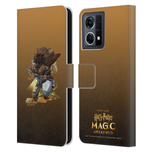 Harry Potter: Magic Awakened Characters Hagrid Leather Book Wallet Case Cover For OPPO Reno8 4G