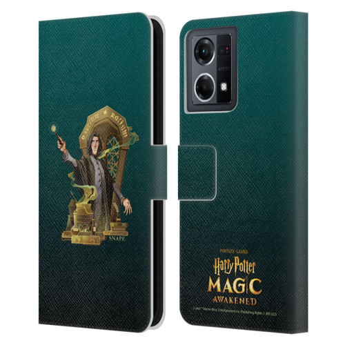 Harry Potter: Magic Awakened Characters Snape Leather Book Wallet Case Cover For OPPO Reno8 4G