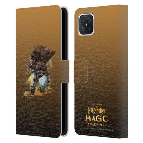 Harry Potter: Magic Awakened Characters Hagrid Leather Book Wallet Case Cover For OPPO Reno4 Z 5G