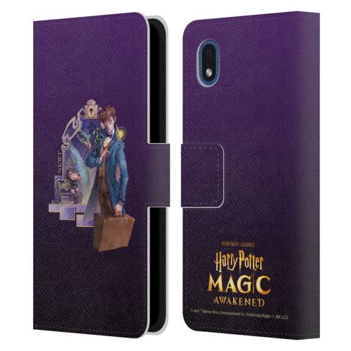 Harry Potter: Magic Awakened Characters Newt Leather Book Wallet Case Cover For Samsung Galaxy A01 Core (2020)