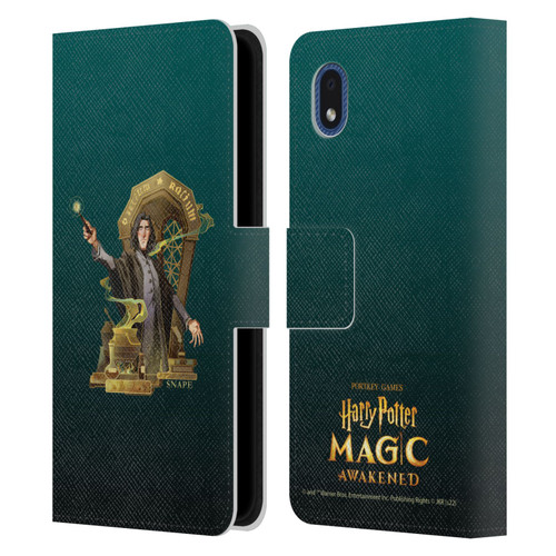 Harry Potter: Magic Awakened Characters Snape Leather Book Wallet Case Cover For Samsung Galaxy A01 Core (2020)