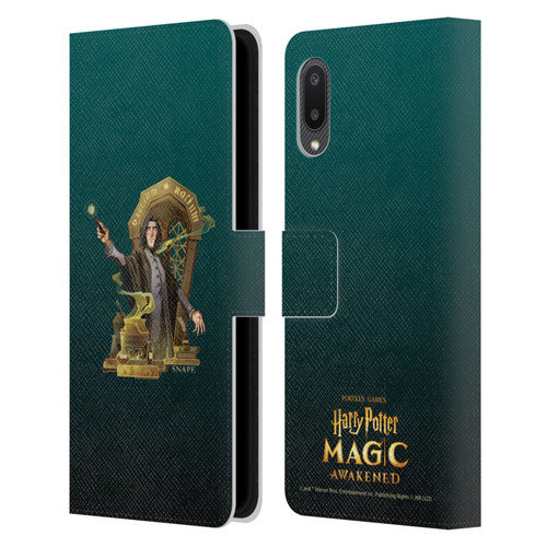 Harry Potter: Magic Awakened Characters Snape Leather Book Wallet Case Cover For Samsung Galaxy A02/M02 (2021)