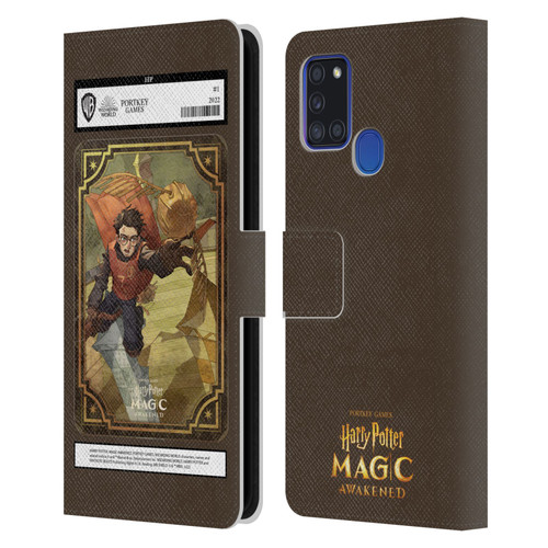 Harry Potter: Magic Awakened Characters Harry Potter Card Leather Book Wallet Case Cover For Samsung Galaxy A21s (2020)
